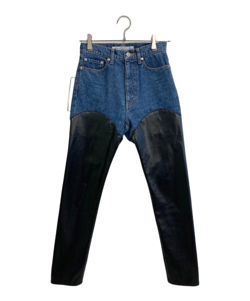 JOHN LAWRENCE SULLIVAN（ジョン ローレンス サリバン）JOHN LAWRENCE SULLIVAN (ジョン ローレンス サリバン) 切替デニムパンツ ブルー サイズ:SIZE XSの古着・服飾アイテム