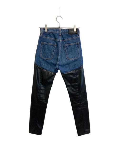 JOHN LAWRENCE SULLIVAN（ジョン ローレンス サリバン）JOHN LAWRENCE SULLIVAN (ジョン ローレンス サリバン) 切替デニムパンツ ブルー サイズ:SIZE XSの古着・服飾アイテム