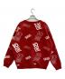 TENBOX (テンボックス) OG Logo Jacquard Sweater レッド サイズ:M 未使用品：4000円
