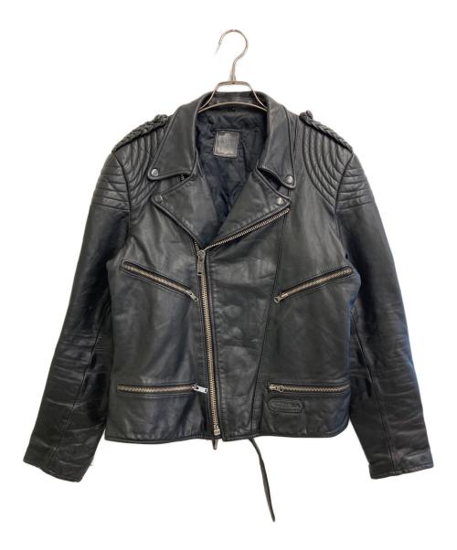 echtes leder（エヒテス レーダァ）echtes leder (エヒテス レーダァ) ライダースジャケット ブラック サイズ:52の古着・服飾アイテム