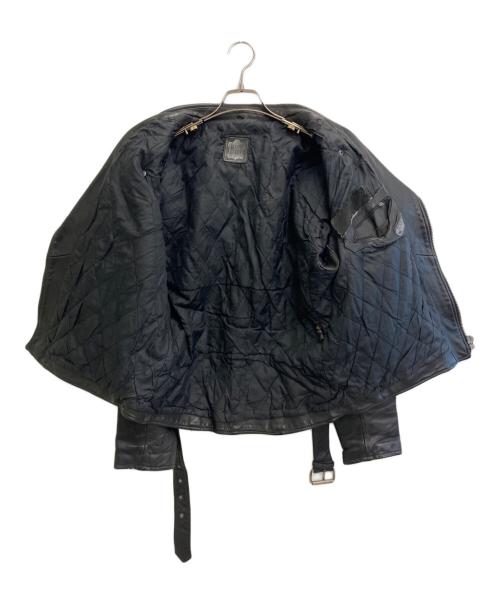 echtes leder（エヒテス レーダァ）echtes leder (エヒテス レーダァ) ライダースジャケット ブラック サイズ:52の古着・服飾アイテム