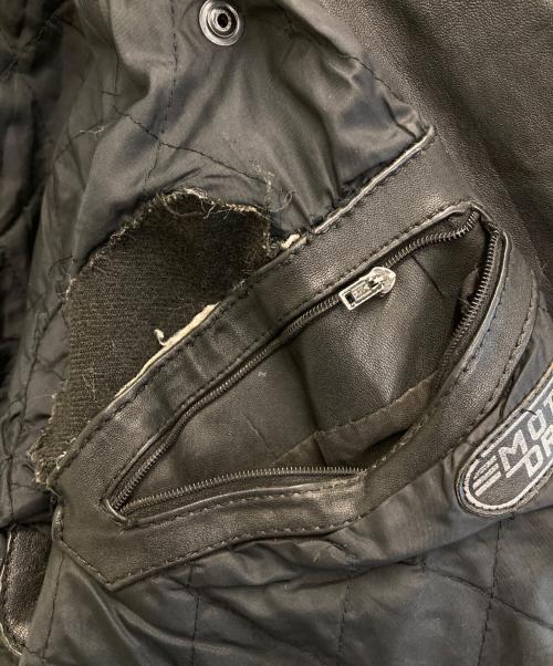 echtes leder（エヒテス レーダァ）echtes leder (エヒテス レーダァ) ライダースジャケット ブラック サイズ:52の古着・服飾アイテム