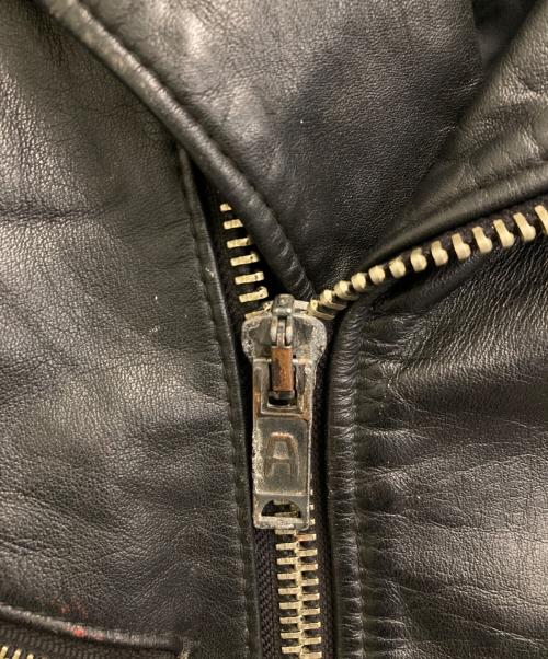 echtes leder（エヒテス レーダァ）echtes leder (エヒテス レーダァ) ライダースジャケット ブラック サイズ:52の古着・服飾アイテム