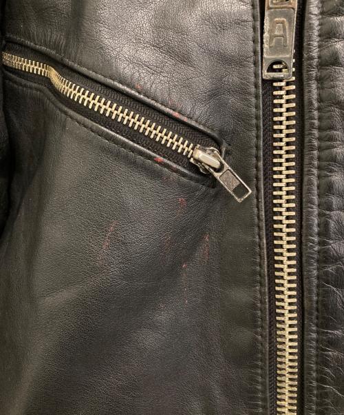 echtes leder（エヒテス レーダァ）echtes leder (エヒテス レーダァ) ライダースジャケット ブラック サイズ:52の古着・服飾アイテム