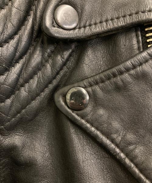 echtes leder（エヒテス レーダァ）echtes leder (エヒテス レーダァ) ライダースジャケット ブラック サイズ:52の古着・服飾アイテム