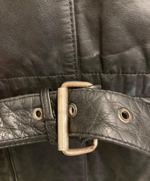 echtes leder（エヒテス レーダァ）echtes leder (エヒテス レーダァ) ライダースジャケット ブラック サイズ:52の古着・服飾アイテム