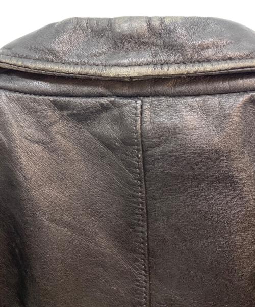 echtes leder（エヒテス レーダァ）echtes leder (エヒテス レーダァ) ライダースジャケット ブラック サイズ:52の古着・服飾アイテム