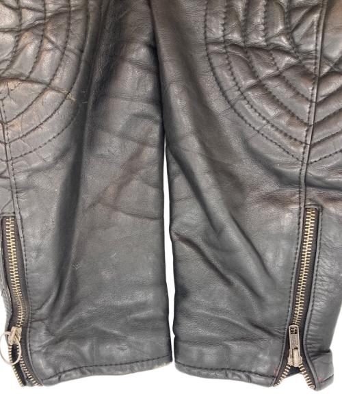 echtes leder（エヒテス レーダァ）echtes leder (エヒテス レーダァ) ライダースジャケット ブラック サイズ:52の古着・服飾アイテム
