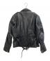 echtes leder (エヒテス レーダァ) ライダースジャケット ブラック サイズ:52：13000円