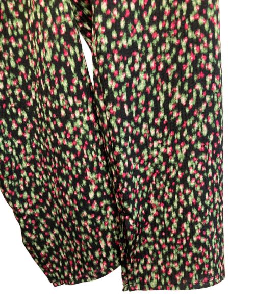 FRAY ID（フレイ アイディー）FRAY ID (フレイ アイディー) クレープサテンプリントワンピース グリーン サイズ:1の古着・服飾アイテム