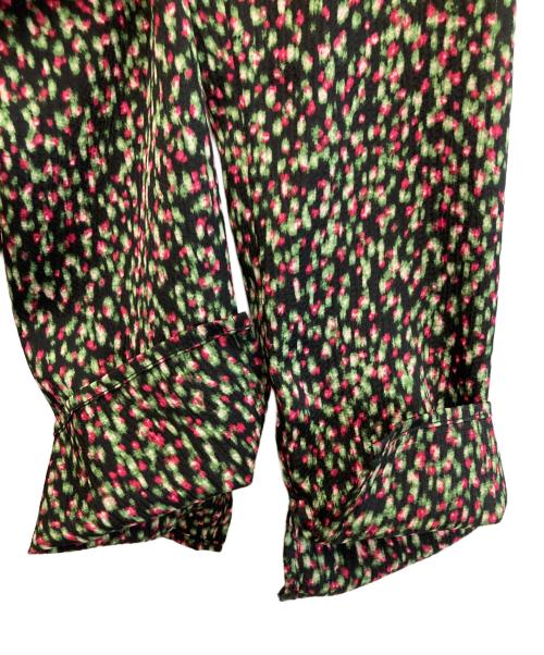 FRAY ID（フレイ アイディー）FRAY ID (フレイ アイディー) クレープサテンプリントワンピース グリーン サイズ:1の古着・服飾アイテム