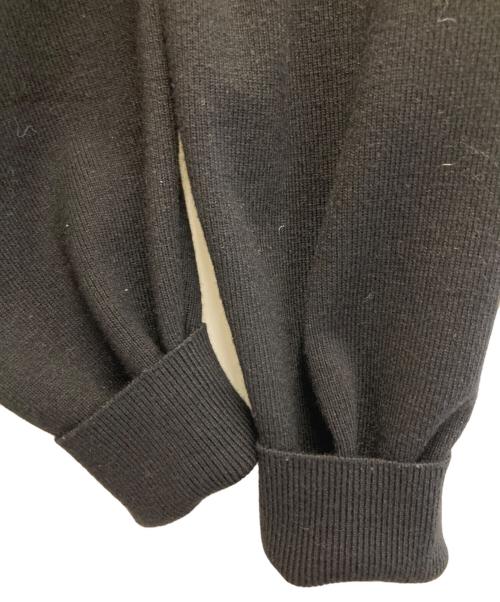 Lily Brown（リリーブラウン）Lily Brown (リリーブラウン) シャツドッキングフリルミニワンピース ブラック×ホワイト サイズ:freeの古着・服飾アイテム