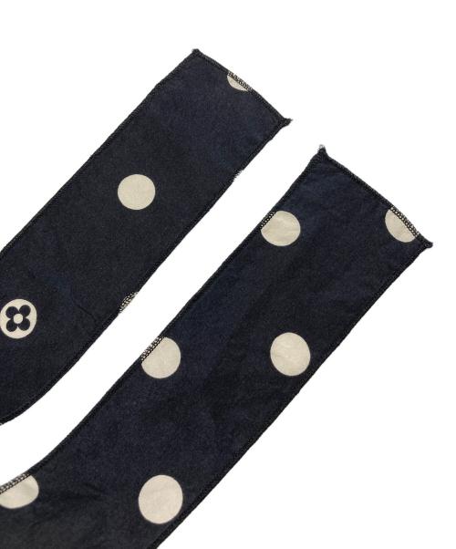 LOUIS VUITTON（ルイ ヴィトン）LOUIS VUITTON (ルイ ヴィトン) 総柄プリーツスカート ブルー×ブラック サイズ:40の古着・服飾アイテム