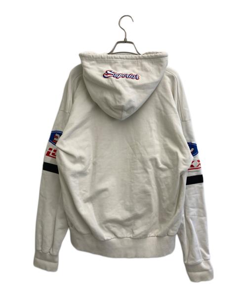 DIESEL（ディーゼル）DIESEL (ディーゼル) プルオーバーパーカー ホワイト サイズ:SIZE Mの古着・服飾アイテム