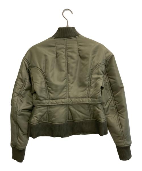 DIESEL Black Gold（ディーゼル ブラック ゴールド）DIESEL BLACK GOLD (ディーゼル ブラック ゴールド) ショート丈MA-1ジャケット グリーン サイズ:SIZE 36の古着・服飾アイテム