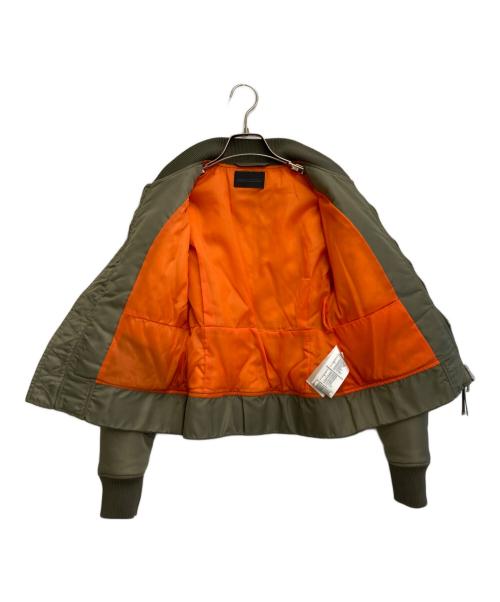 DIESEL Black Gold（ディーゼル ブラック ゴールド）DIESEL BLACK GOLD (ディーゼル ブラック ゴールド) ショート丈MA-1ジャケット グリーン サイズ:SIZE 36の古着・服飾アイテム