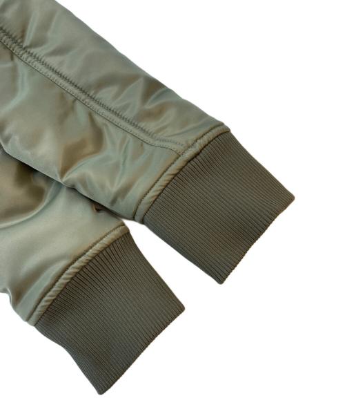 DIESEL Black Gold（ディーゼル ブラック ゴールド）DIESEL BLACK GOLD (ディーゼル ブラック ゴールド) ショート丈MA-1ジャケット グリーン サイズ:SIZE 36の古着・服飾アイテム