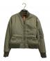 DIESEL BLACK GOLD（ディーゼル ブラック ゴールド）の古着「ショート丈MA-1ジャケット」｜グリーン