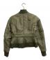 DIESEL BLACK GOLD (ディーゼル ブラック ゴールド) ショート丈MA-1ジャケット グリーン サイズ:SIZE 36：6000円