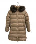 DUVETICAデュベティカ）の古着「DENEBファー付きダウンコート」｜ベージュ