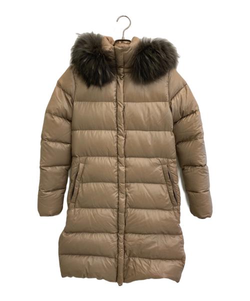 DUVETICA（デュベティカ）DUVETICA (デュベティカ) DENEBファー付きダウンコート ベージュ サイズ:38の古着・服飾アイテム
