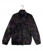 Needles sportswearニードルズスポーツウェア）の古着「フリースジャケット」｜パープル×ブラック