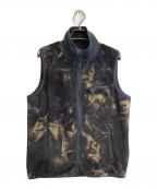 Needles sportswearニードルズスポーツウェア）の古着「フリースベスト」｜ブラウン×ブラック