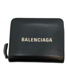 BALENCIAGA（バレンシアガ）の古着「エブリデイ ラウンドファスナーウォレット」｜ブラック