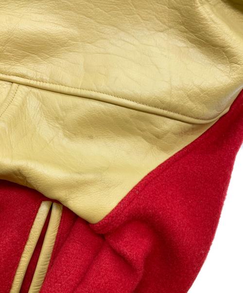 HOUSTON（ヒューストン）HOUSTON (ヒューストン) スタジャン レッド サイズ:38の古着・服飾アイテム