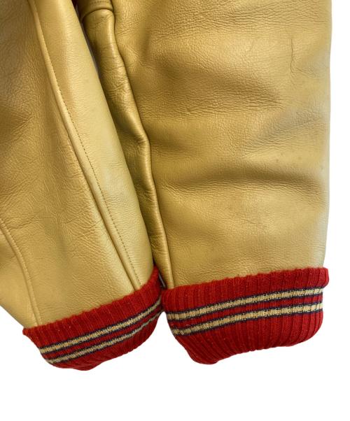 HOUSTON（ヒューストン）HOUSTON (ヒューストン) スタジャン レッド サイズ:38の古着・服飾アイテム