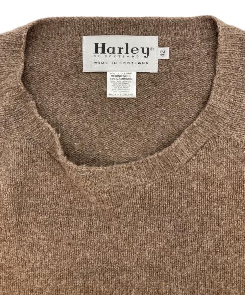 Harley of SCOTLAND（ハーレーオブスコットランド）Harley of SCOTLAND (ハーレーオブスコットランド) ニット ブラウン サイズ:42の古着・服飾アイテム