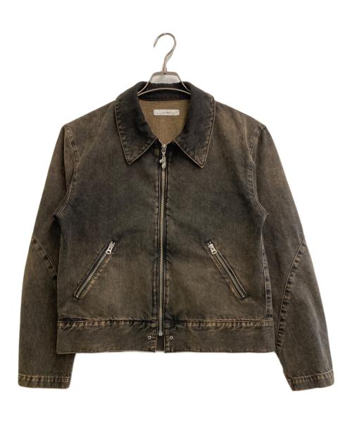 jieda（ジエダ）jieda (ジエダ) DENIM ZIP JACKET ブラウン サイズ:2の古着・服飾アイテム
