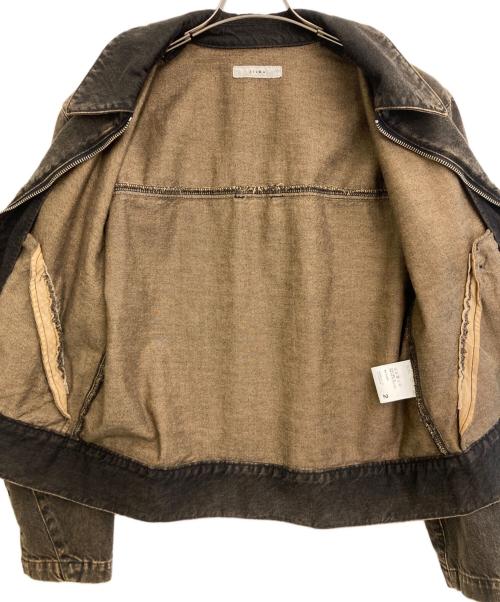 jieda（ジエダ）jieda (ジエダ) DENIM ZIP JACKET ブラウン サイズ:2の古着・服飾アイテム