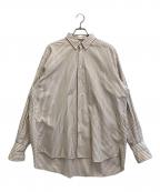 JUN MIKAMIジュン ミカミ）の古着「ストライプシャツ」｜ベージュ×ホワイト