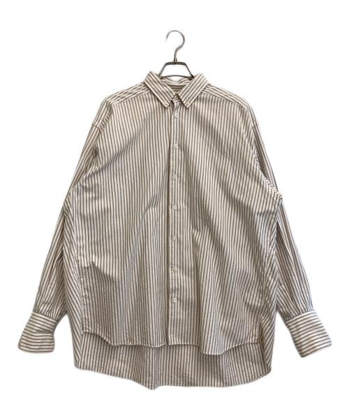 JUN MIKAMI（ジュン ミカミ）JUN MIKAMI (ジュン ミカミ) ストライプシャツ ベージュ×ホワイト サイズ:-の古着・服飾アイテム