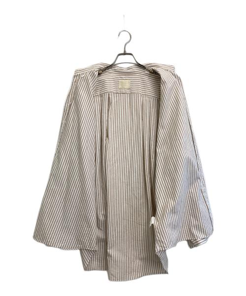JUN MIKAMI（ジュン ミカミ）JUN MIKAMI (ジュン ミカミ) ストライプシャツ ベージュ×ホワイト サイズ:-の古着・服飾アイテム