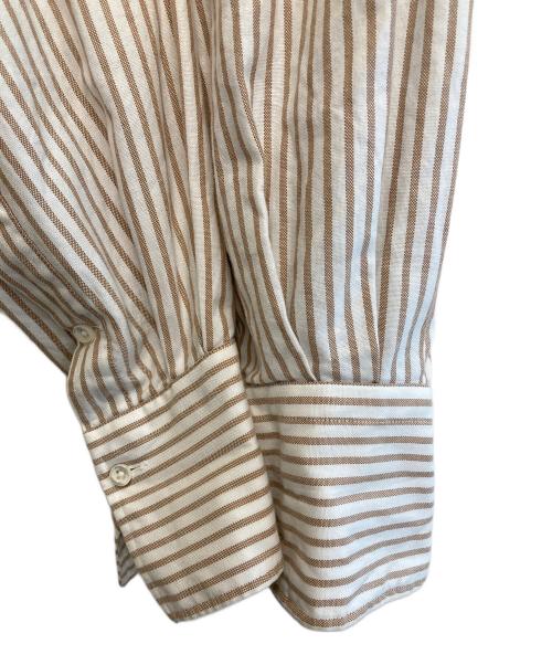JUN MIKAMI（ジュン ミカミ）JUN MIKAMI (ジュン ミカミ) ストライプシャツ ベージュ×ホワイト サイズ:-の古着・服飾アイテム