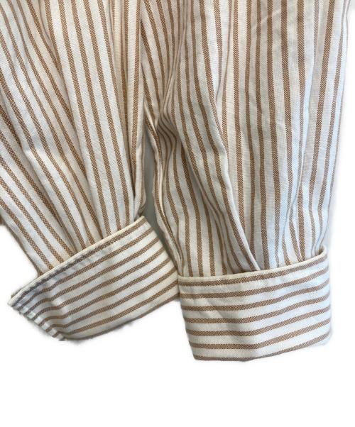 JUN MIKAMI（ジュン ミカミ）JUN MIKAMI (ジュン ミカミ) ストライプシャツ ベージュ×ホワイト サイズ:-の古着・服飾アイテム