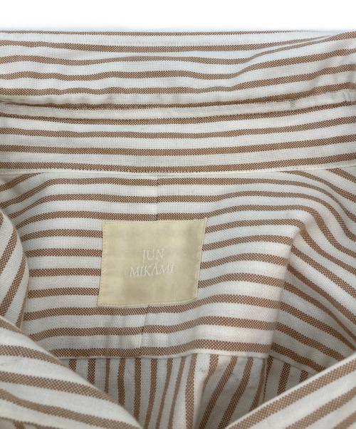 JUN MIKAMI（ジュン ミカミ）JUN MIKAMI (ジュン ミカミ) ストライプシャツ ベージュ×ホワイト サイズ:-の古着・服飾アイテム