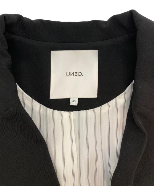 UN3D.（アンスリード）UN3D. (アンスリード) KNIT DOCKING JK ブラック×グリーン サイズ:SIZE 36の古着・服飾アイテム