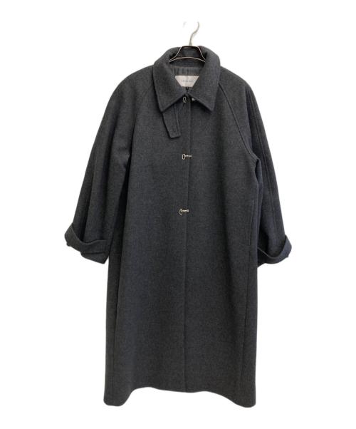 LE CIEL BLEU（ルシェルブルー）LE CIEL BLEU (ルシェルブルー) メルトンクラシックコート グレー サイズ:SIZE 36の古着・服飾アイテム