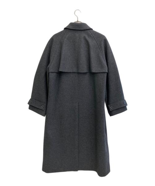 LE CIEL BLEU（ルシェルブルー）LE CIEL BLEU (ルシェルブルー) メルトンクラシックコート グレー サイズ:SIZE 36の古着・服飾アイテム