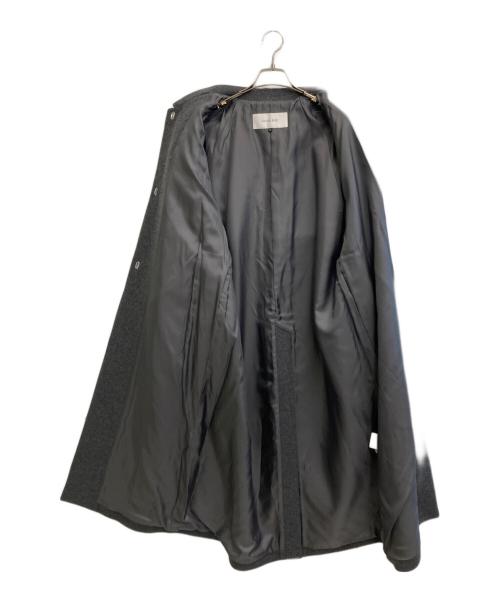 LE CIEL BLEU（ルシェルブルー）LE CIEL BLEU (ルシェルブルー) メルトンクラシックコート グレー サイズ:SIZE 36の古着・服飾アイテム