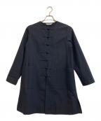 homspunホームスパン）の古着「チャイナワンピース」｜ネイビー