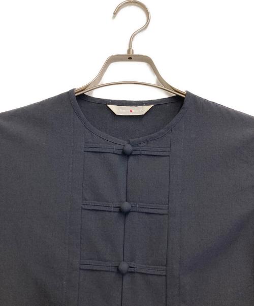 homspun（ホームスパン）homspun (ホームスパン) チャイナワンピース ネイビー サイズ:Sの古着・服飾アイテム