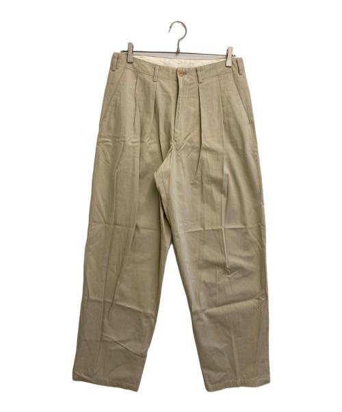 Y's for men（ワイズフォーメン）Y's for men (ワイズフォーメン) 2タックチノパンツ ベージュ サイズ:Lの古着・服飾アイテム