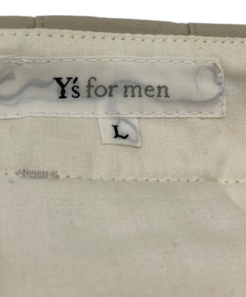 Y's for men（ワイズフォーメン）Y's for men (ワイズフォーメン) 2タックチノパンツ ベージュ サイズ:Lの古着・服飾アイテム