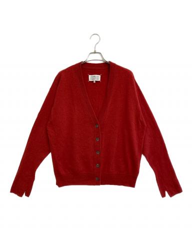 maison margiela 11AW Vネックセーター レッド 4つタグ 3062002690006880_01_0231w.jpeg