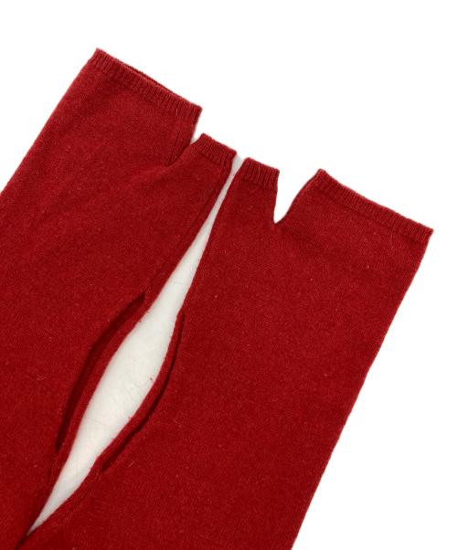 Maison Margiela（メゾンマルジェラ）Maison Margiela (メゾンマルジェラ) 20AW Vネックカーディガン レッド サイズ:xsの古着・服飾アイテム