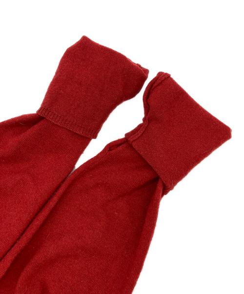 Maison Margiela（メゾンマルジェラ）Maison Margiela (メゾンマルジェラ) 20AW Vネックカーディガン レッド サイズ:xsの古着・服飾アイテム